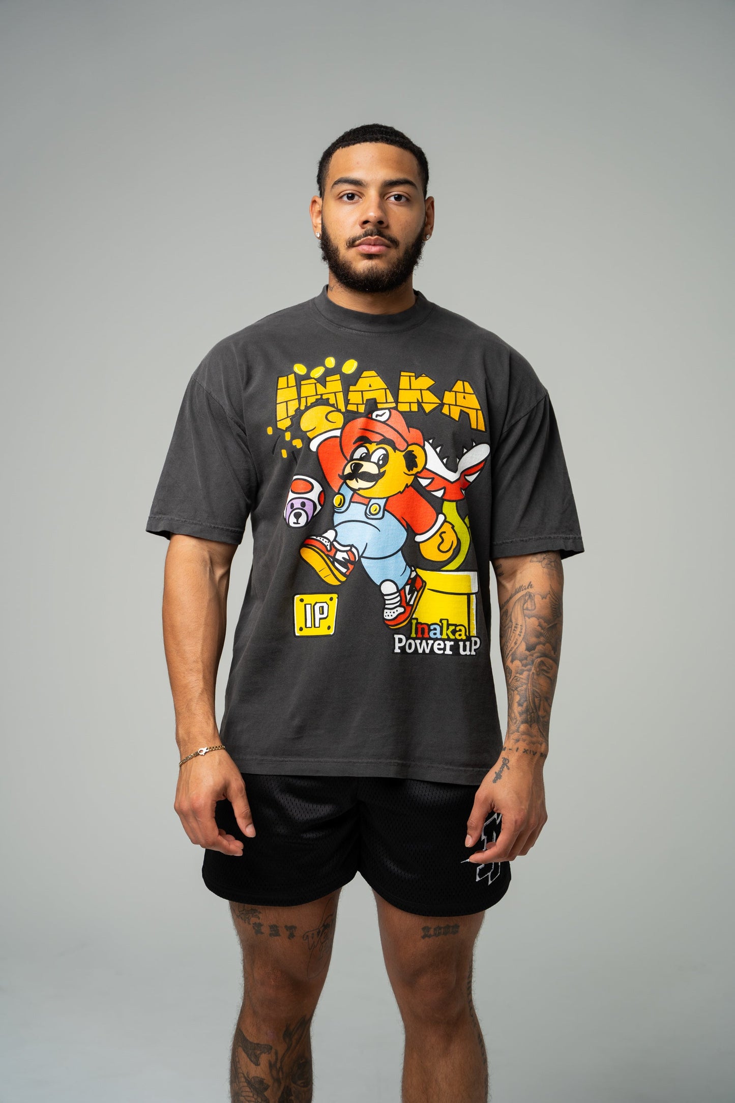 Power Up Tee - Vintage Black