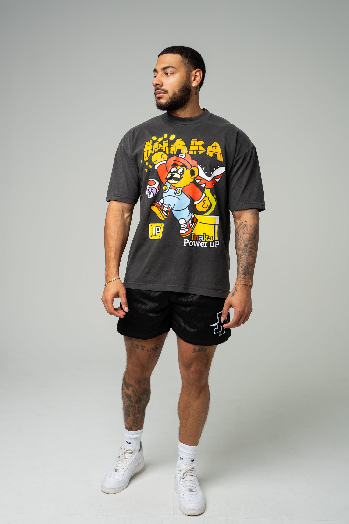 Power Up Tee - Vintage Black